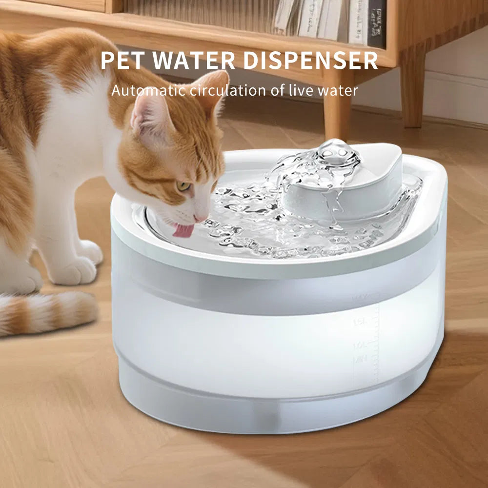Automatic Pet Water Fountain 2.5L — Silent Pump & Freshwater Filter for Cats and Dogs